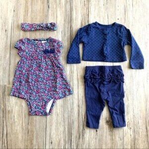 Floral Matching Set with matching Headband